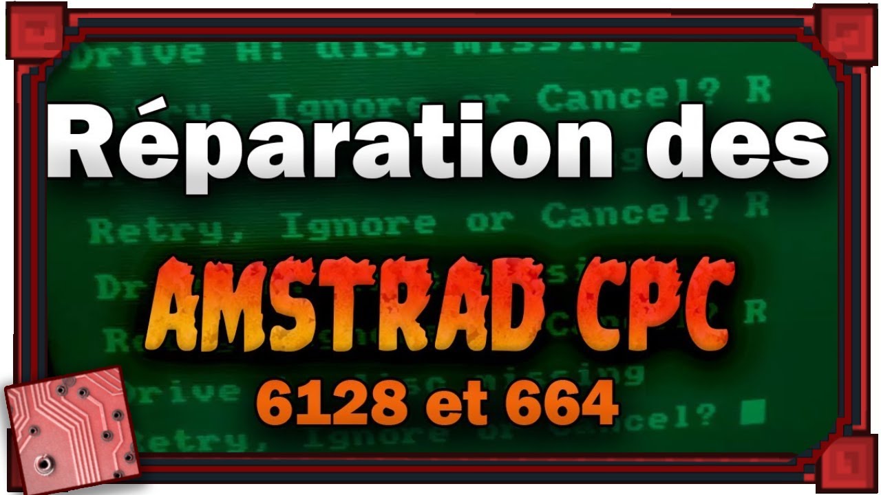 R&eacute;paration des Amstrad CPC 664 et 6128 (courroies et clavier)
