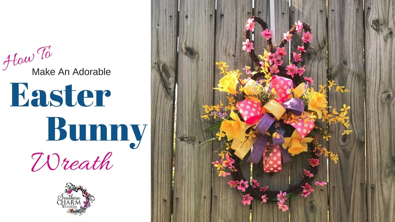 How to Make an Adorable Easter Bunny Door Wreath