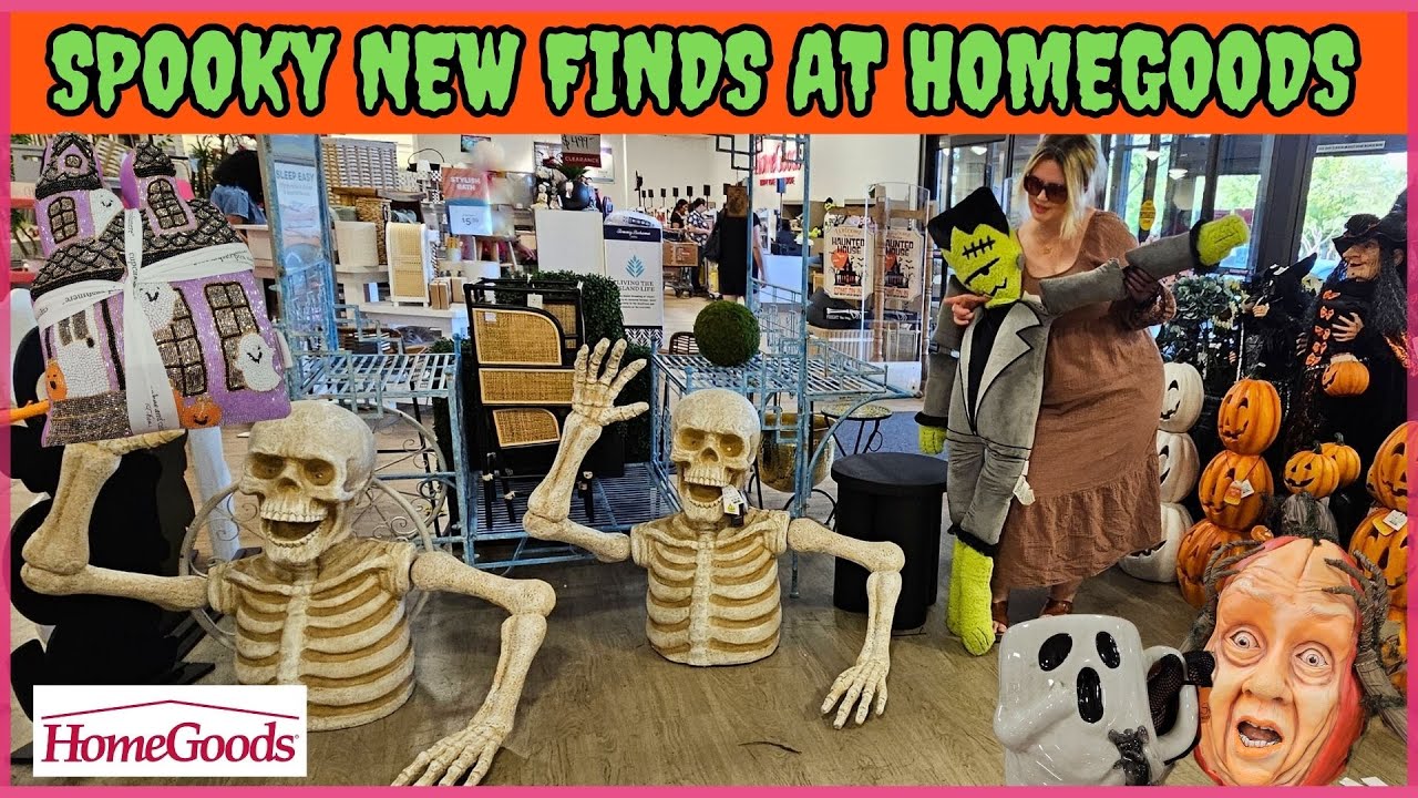 SPOOKY NEW HALLOWEEN FINDS AT HOMEGOODS | Store Walk Thru | #homegoods #halloween