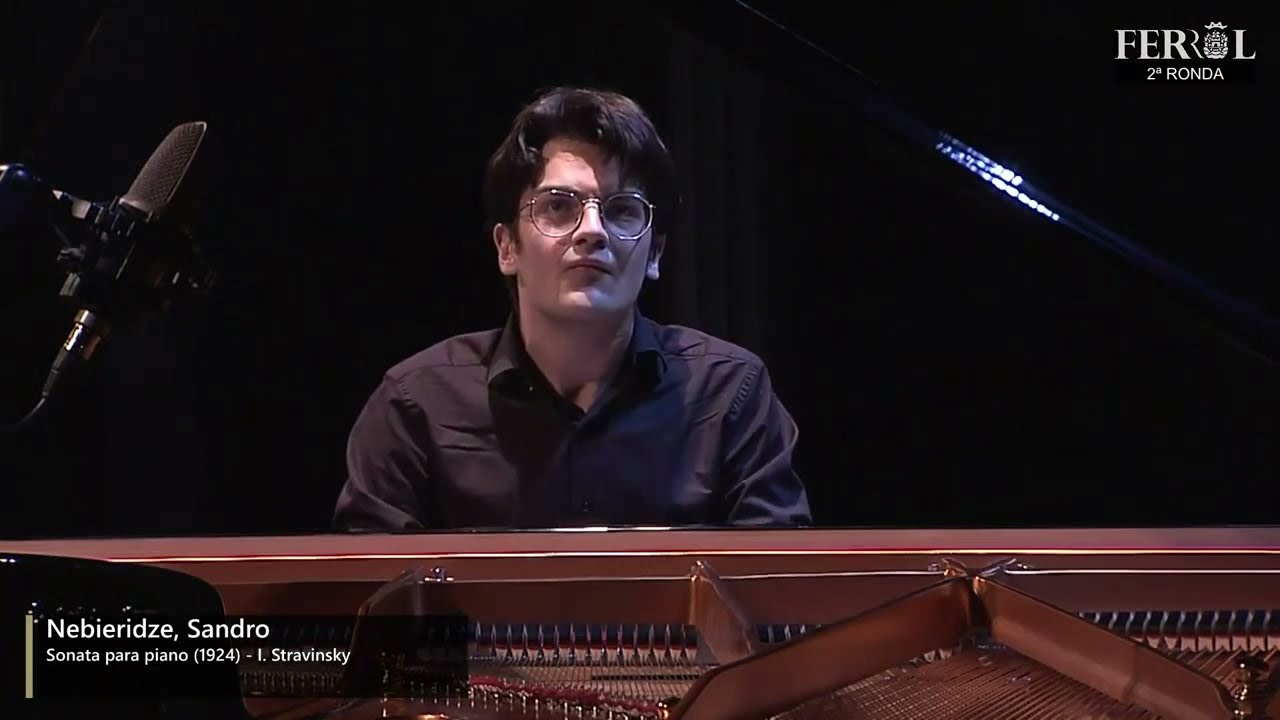 Sandro Nebieridze performs Stravinsky Piano Sonata 1924