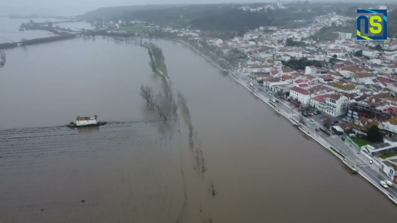 Drone mostra imagens impressionantes da Cheia em Coruche