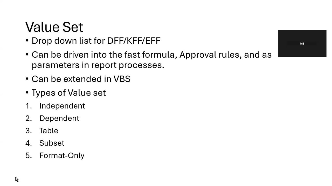 Oracle HCM - Value Set