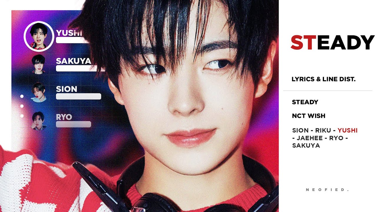 NCT WISH - Steady (Color Coded Lyrics & Line Distribution)