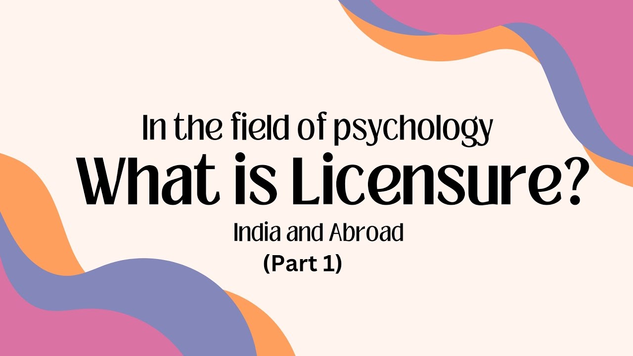 What is having a license in the field of psychology? RCI new guidelines discussion #RCI #psychology