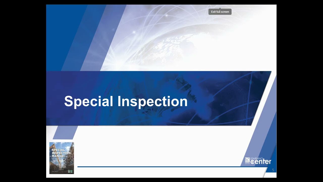Special Inspections