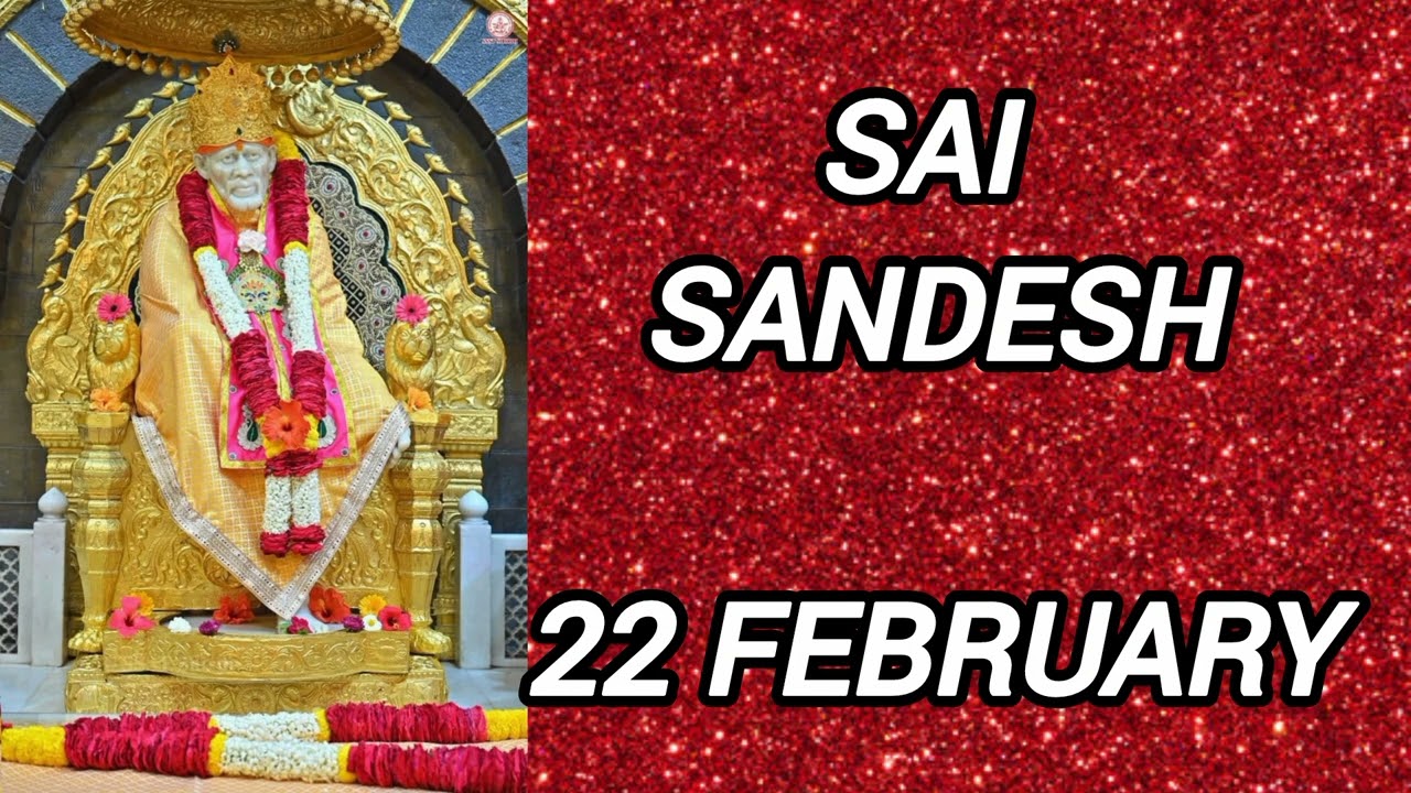 SAI SANDESH || 22 FEBRUARY 2026