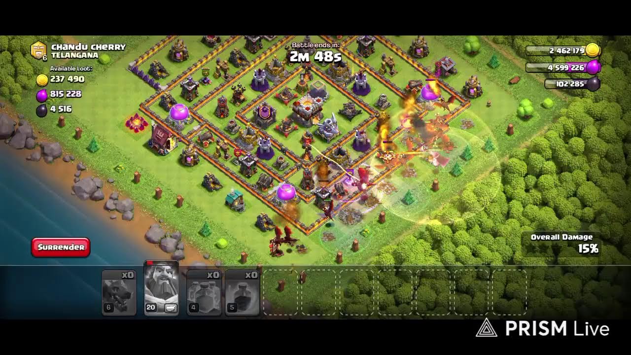 new channel Rael game coc clash of clans attack video play live