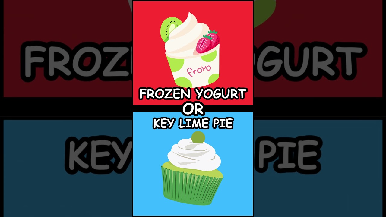Frozen Yogurt vs. Key Lime Pie: Dessert Dilemma! 🍦🥧 