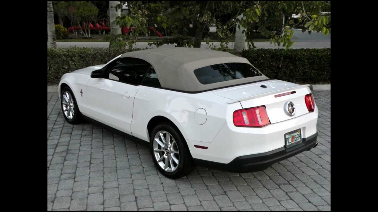 2010 White Ford Mustang Convertible For Sale Auto Haus of Fort Myers FL 33908