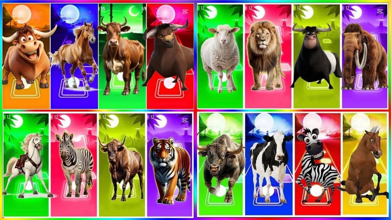 "Horse, Elephant, Cow, Bull Who's the Best"🔥👀  