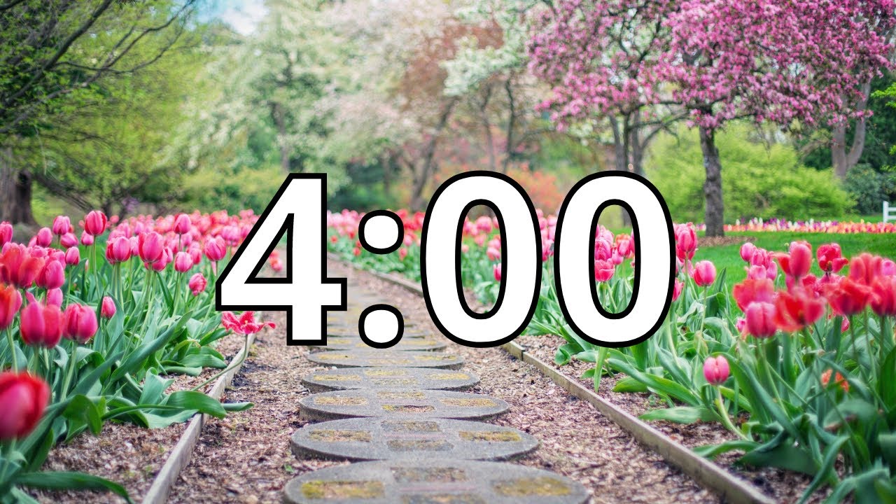 4 Minutes Timer with Music | Spring Timer
