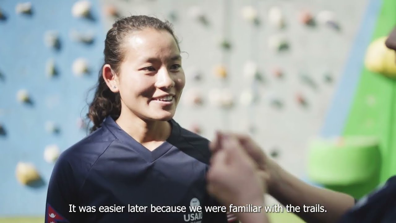 USAID Mission Director interviews Ultra Marathon Runner Rashila Tamang
