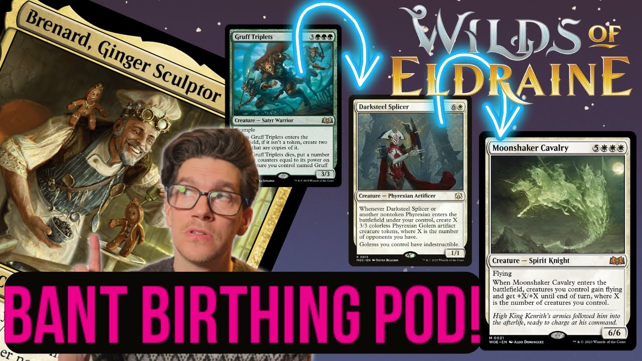 How to build Brenard, Ginger Sculptor / MtG Wilds of Eldraine spoiler week / Pod Commander Deck Tech