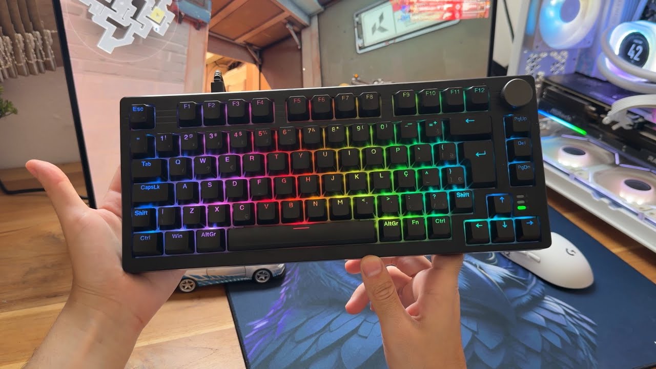Teclado Sem Fio Mec&acirc;nico Husky Nomadic com Switch Gateron G Pro 3.0