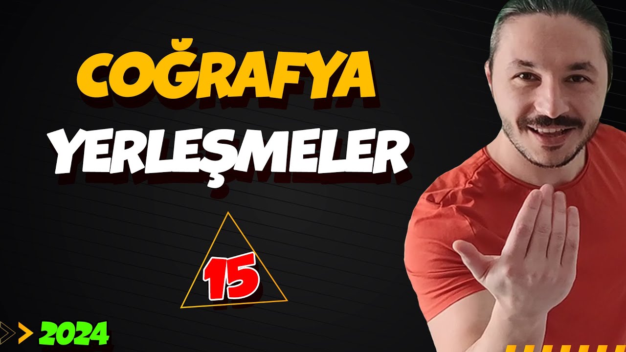 🌍D&Uuml;NYADA YERLEŞMELER🔴 39 G&Uuml;NDE TYT COĞRAFYA KAMPI 📌2025