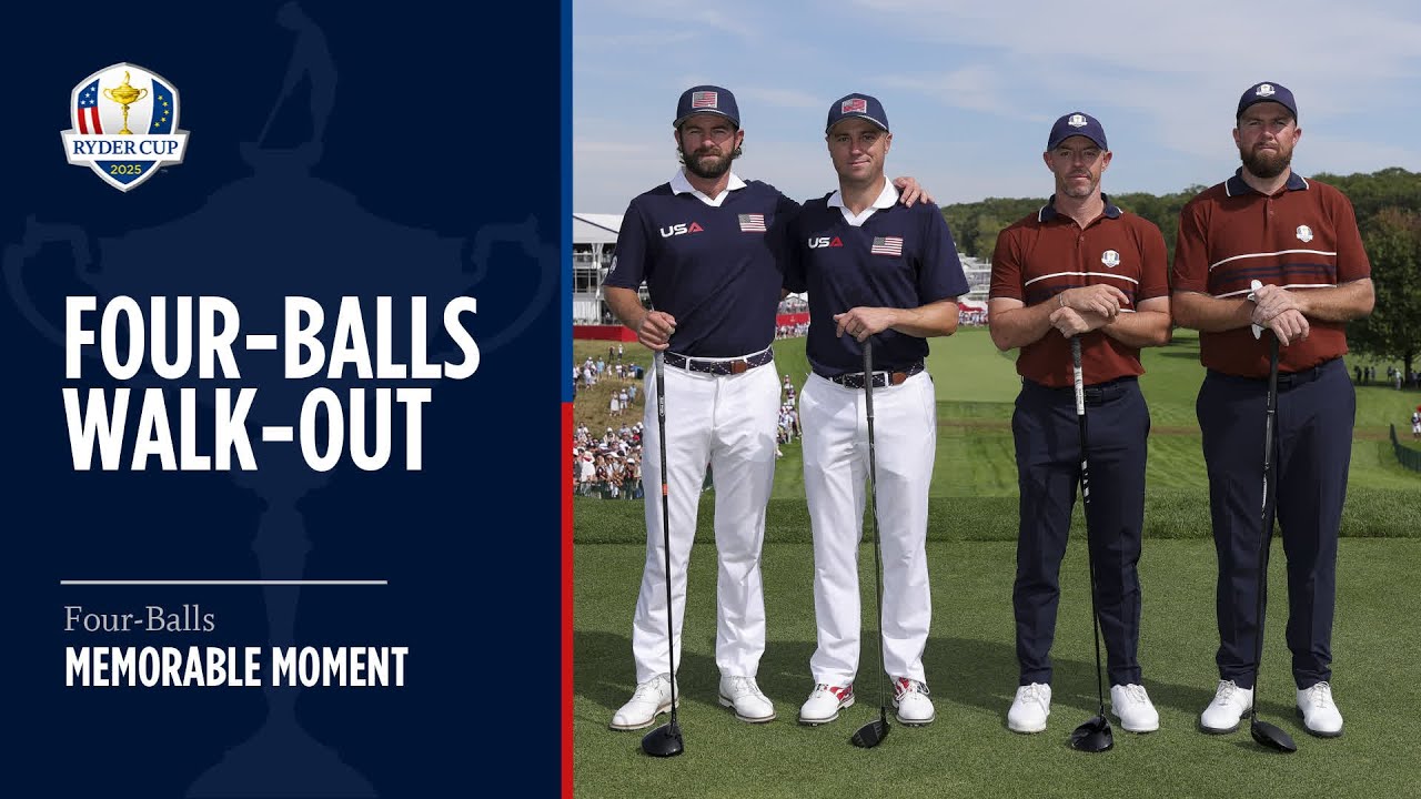 First Tee Walk-Out for Saturday Four-Balls! | 2025 Ryder Cup