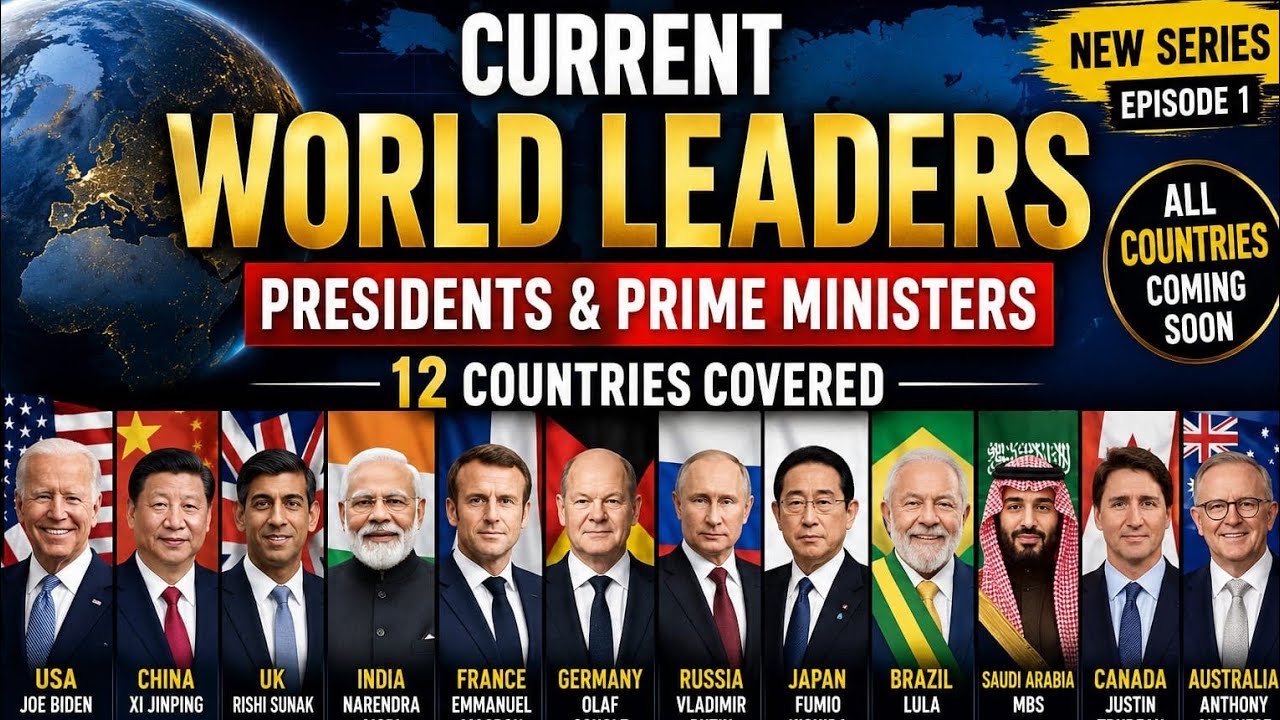 Current world Leaders🌍2026||Prime ministers and presidents||Current affairs and GK.