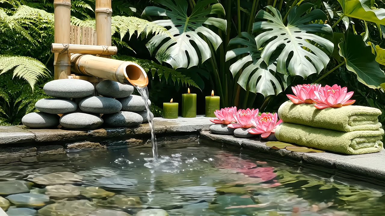 Relaxing Piano Music with Water Sounds | ASMR Deep Sleep, study, & Focus