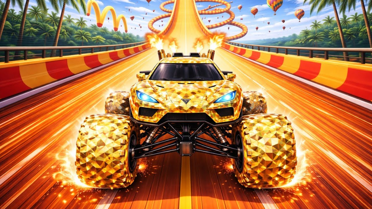💎 $5,000,000,000 DIAMOND MONSTER TRUCK🚀 999 KM/H ULTIMATE POWER & SPEED🔥 GT STUNT MASTER #2