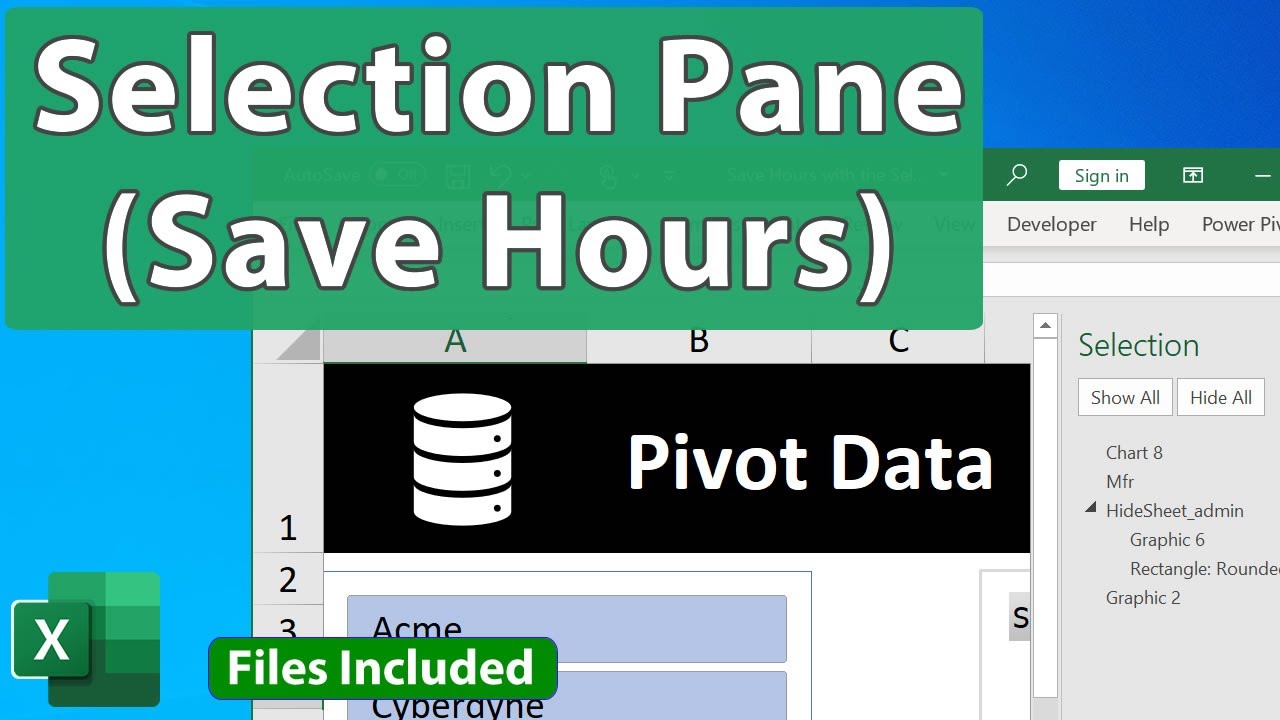 Save Hours with the Selection Pane in Excel - Excel Quickie 80