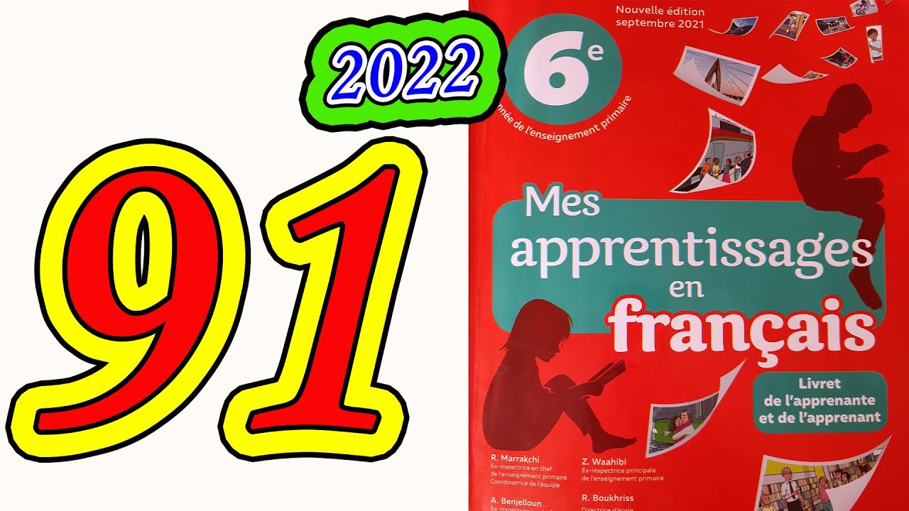 mes apprentissages en français 6 page 91