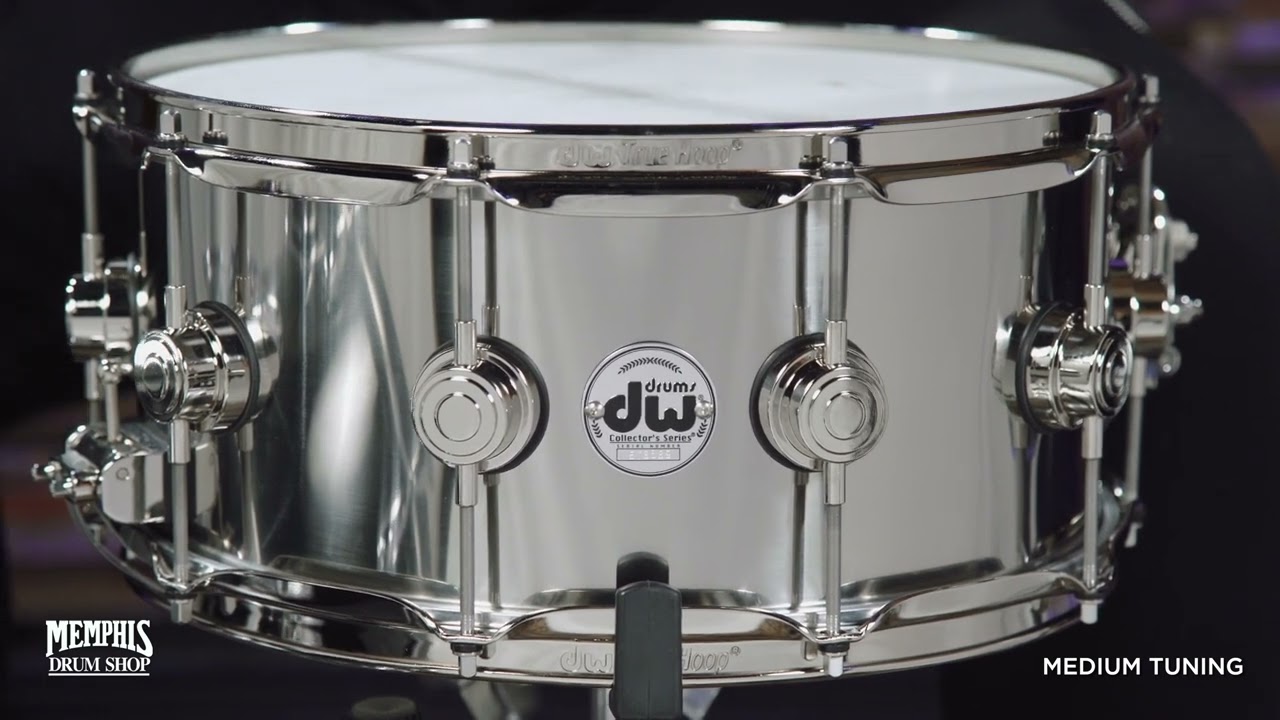 DW 14x6.5 Collector's Series Stainless Steel Snare Drum with Nickel Hardware (DRVL6514SPK)