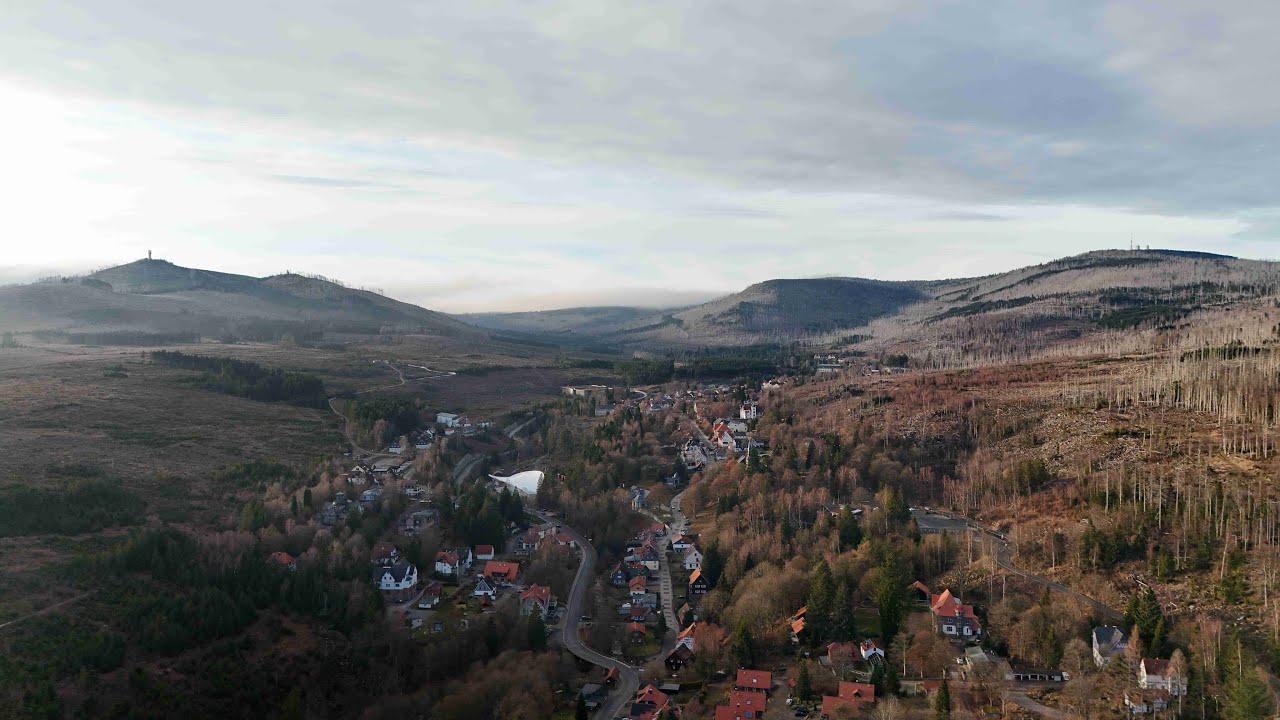 Schierke am Brocken in fog | DJI Mini 4 PRO | HDR