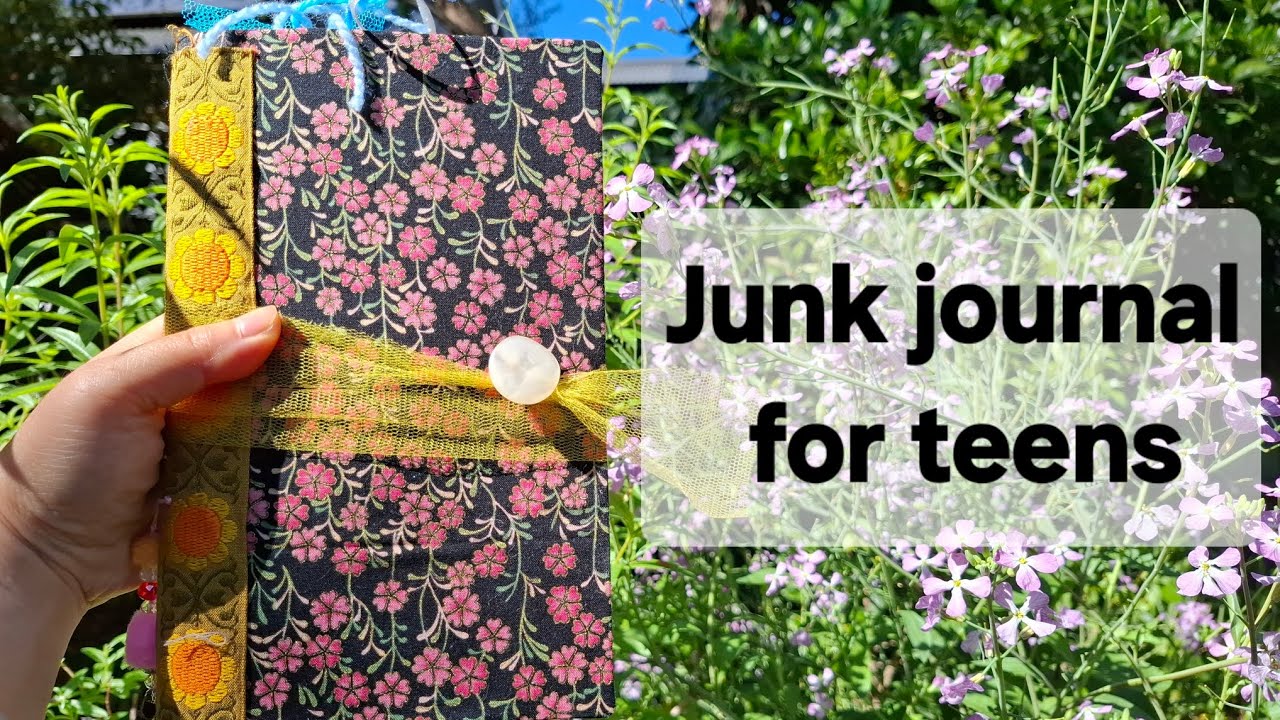 A special junk journal for a teenage girl who is recovering from severe injury. #junkjournal 