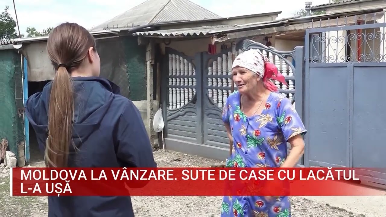 MOLDOVA LA VÂNZARE  SUTE DE CASE CU LACĂTUL L A UȘĂ