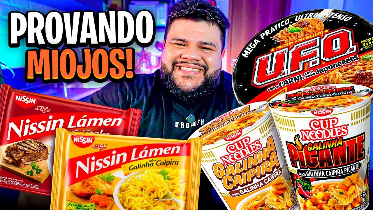 Provando Miojos | Cup Noodles vs U.F.O