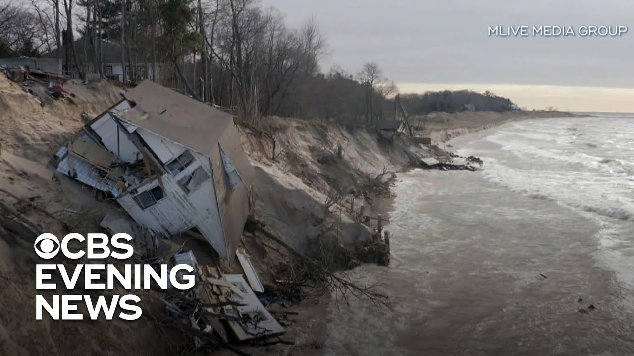 Lake Michigan erosion has homes crumbling into the water
