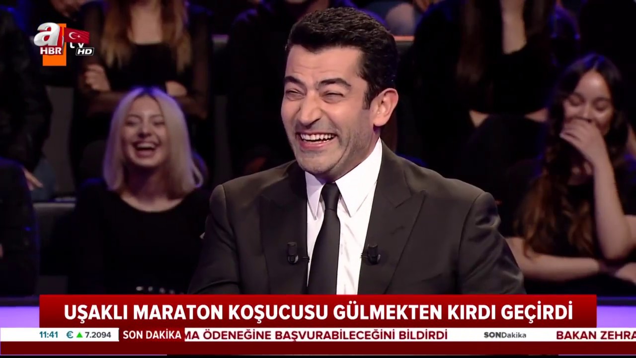 Kim Milyoner Olmak İster'de Kenan İmirzalıoğlu'nu kahkahaya boğan Uşaklı maratoncu!