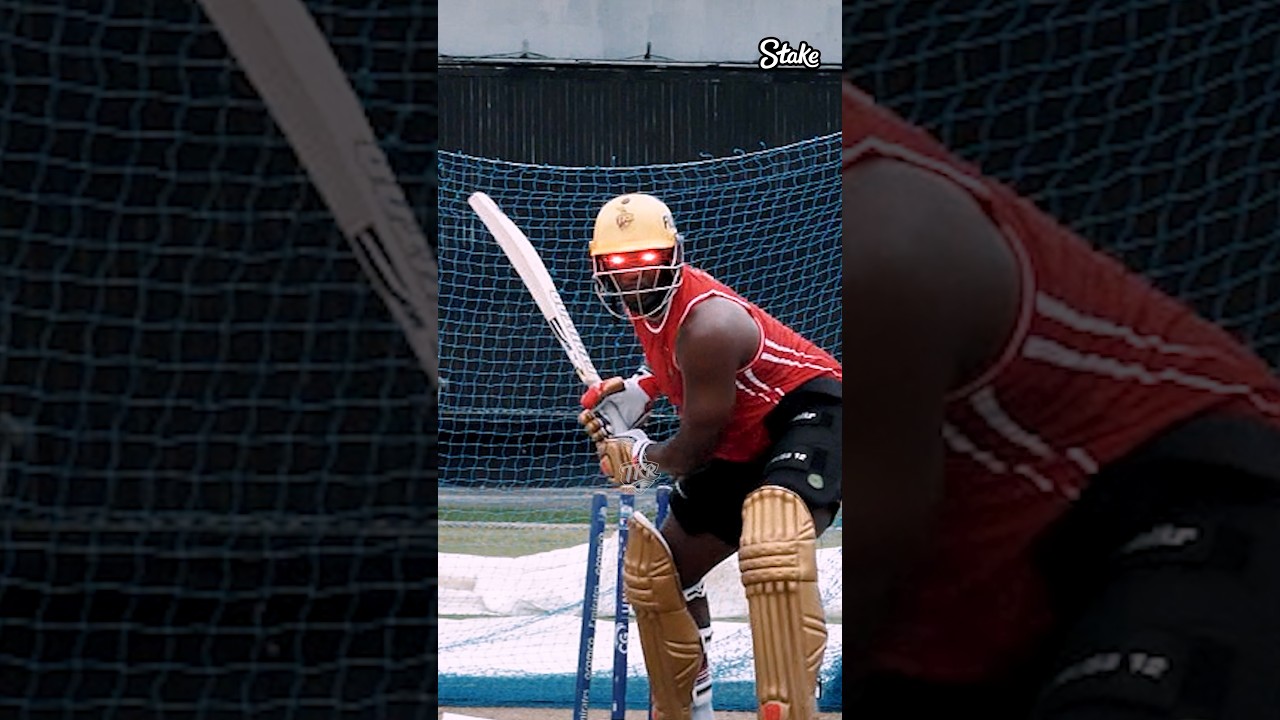 One swing. Instant 𝐊𝐎! 💥Andre Russell | #WeAreTKR | #TrinbagoKnightRiders