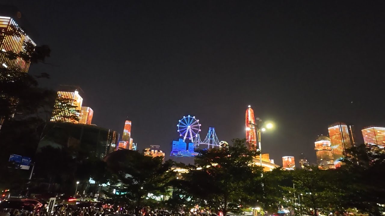 深圳经济特区建立45周年12000架无人机表演+灯光秀