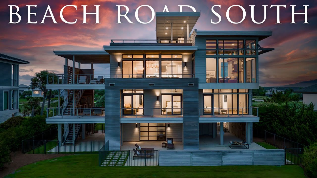 Inside THE MOST AMAZING Modern Oceanfront Home in North Carolina