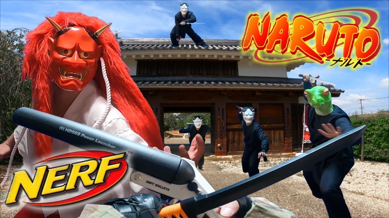 Nerf War in Japan | VS Japanese Ogre ( Nerf / NARUTO / POV / Action / first person shooter)