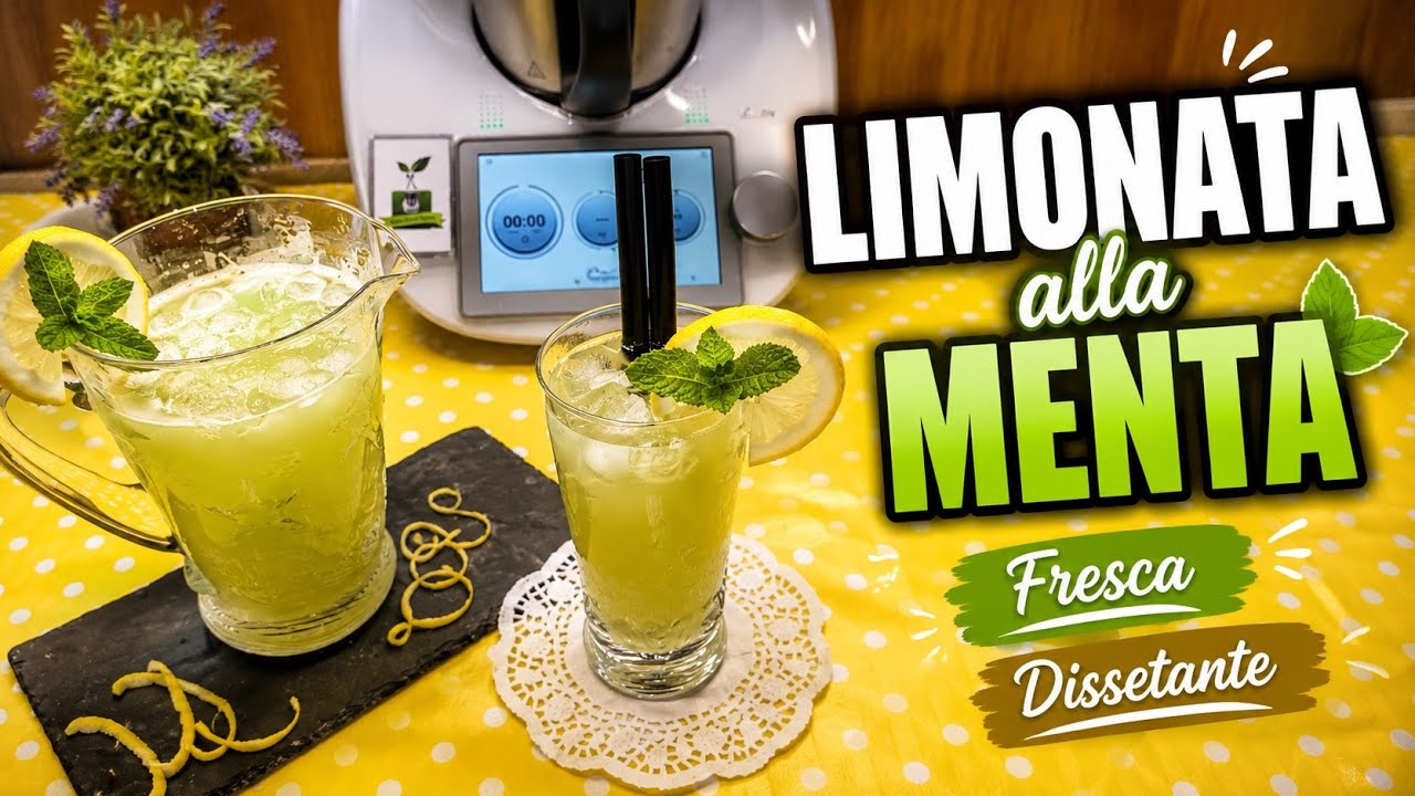 Limonata alla menta per bimby TM7 TM6 TM5 TM31 TM21