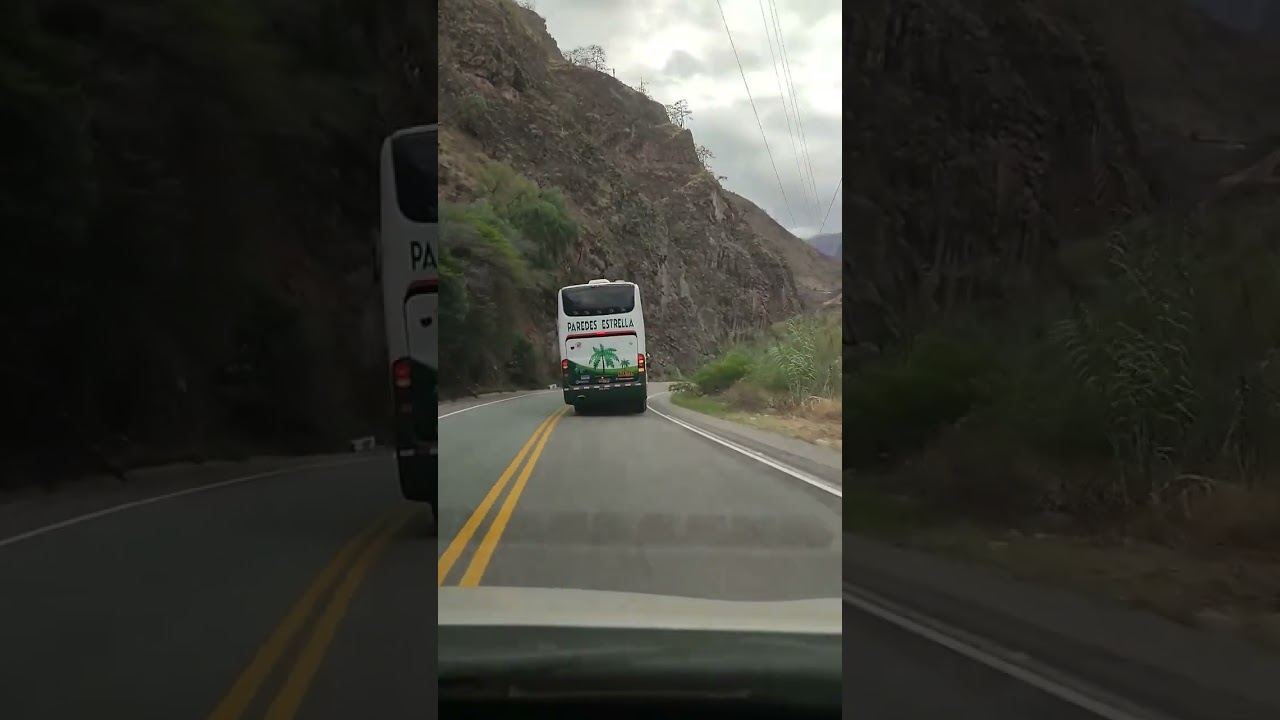 Maniobras peligrosas de conductor de &oacute;mnibus de 2 pisos en Per&uacute;