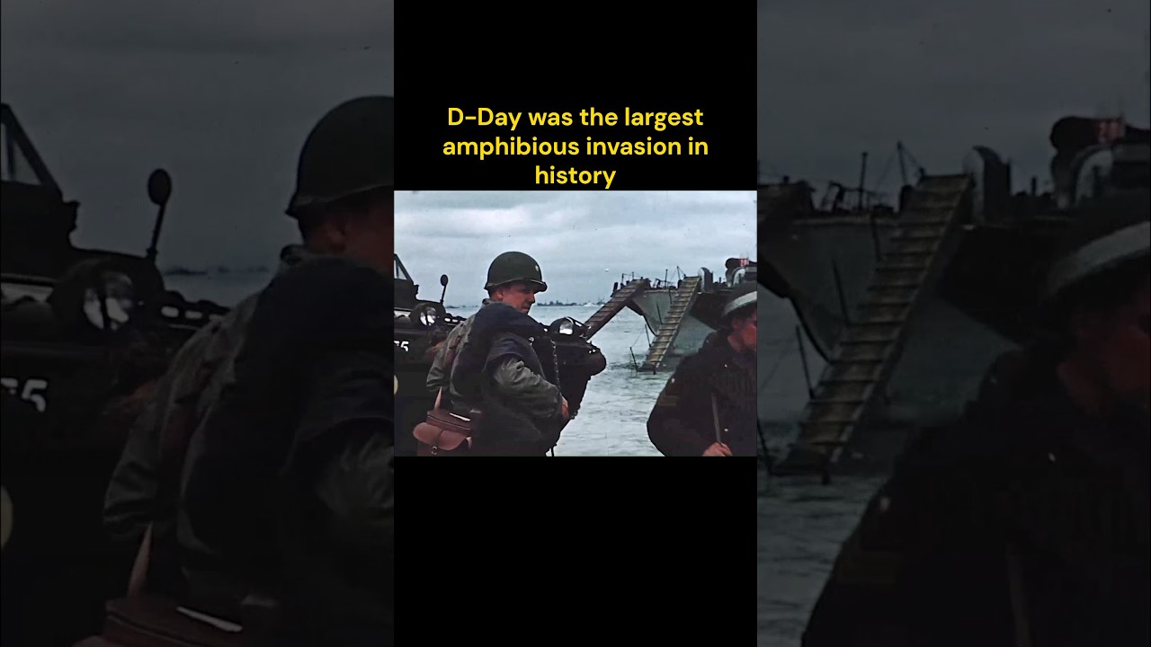 D-Day was the largest amphibious assault in the history of warfare #shorts