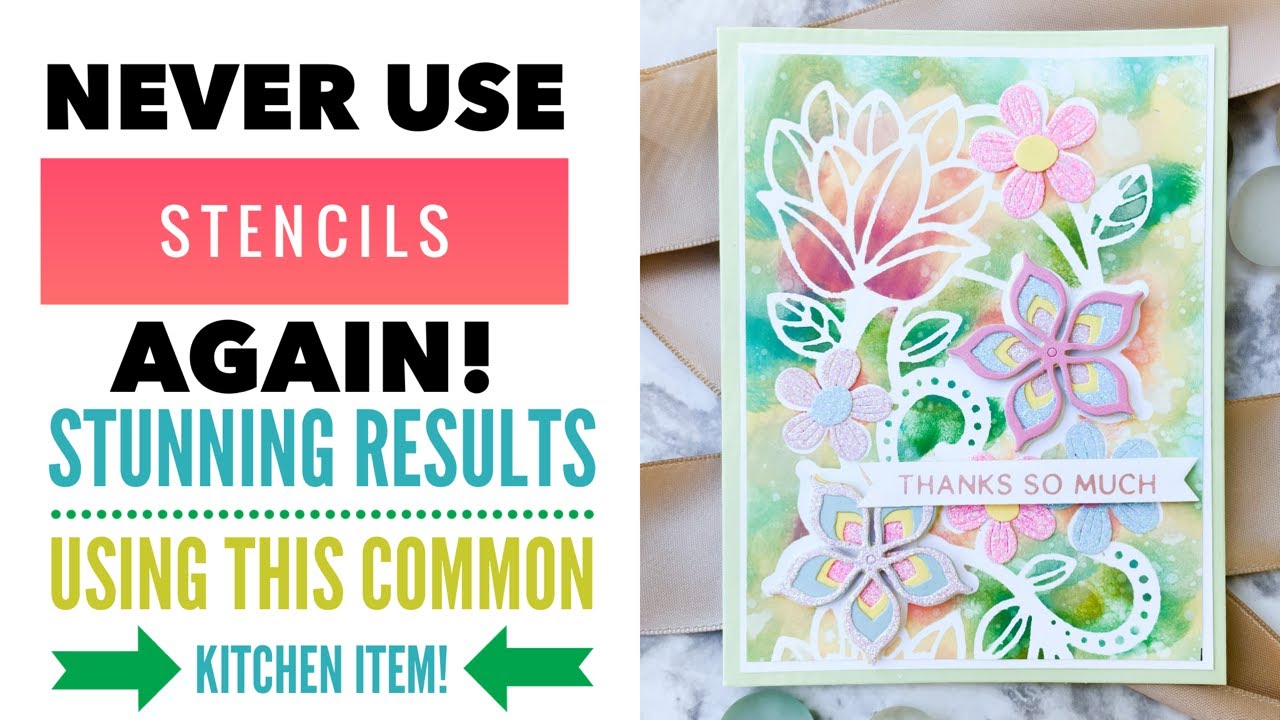 Make your own stencils with this common kitchen item!!