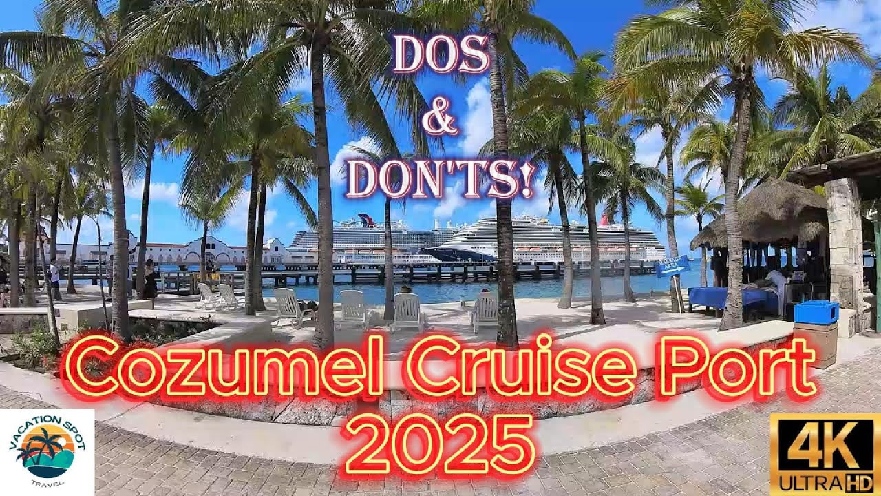 Tips and Tricks of Cozumel Cruise Port.  Walkthrough in 4K Ultra HD of beautiful Cozumel, Mexico!