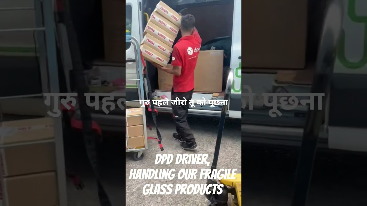 DPD New Driver Taking Great Care With Our Fragile Glass Products! #dpd