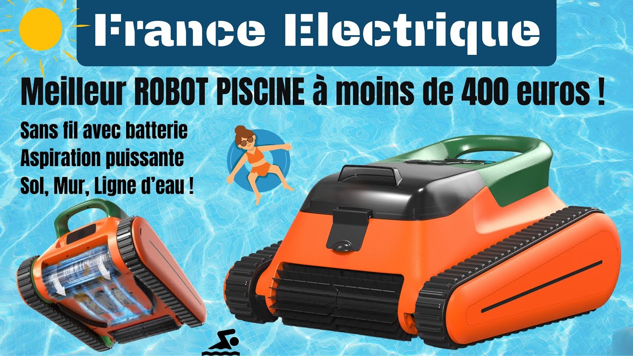 ROBOT PISCINE / Efficace sur le sol, les parois et la ligne d&rsquo;eau !!!