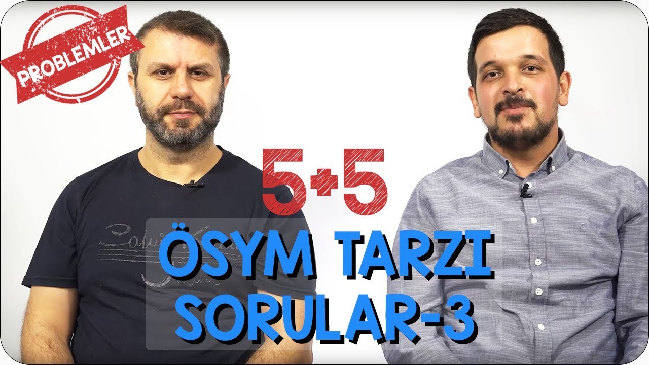 5+5 ÖSYM Tarzı Sorular- 3 | Orantı Temelli İşçi Problemleri