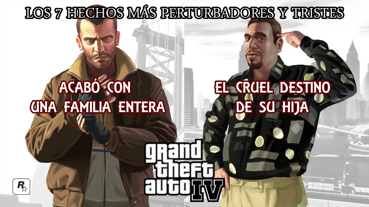 Los 7 hechos mas Perturbadores y Tristes en GTA 4