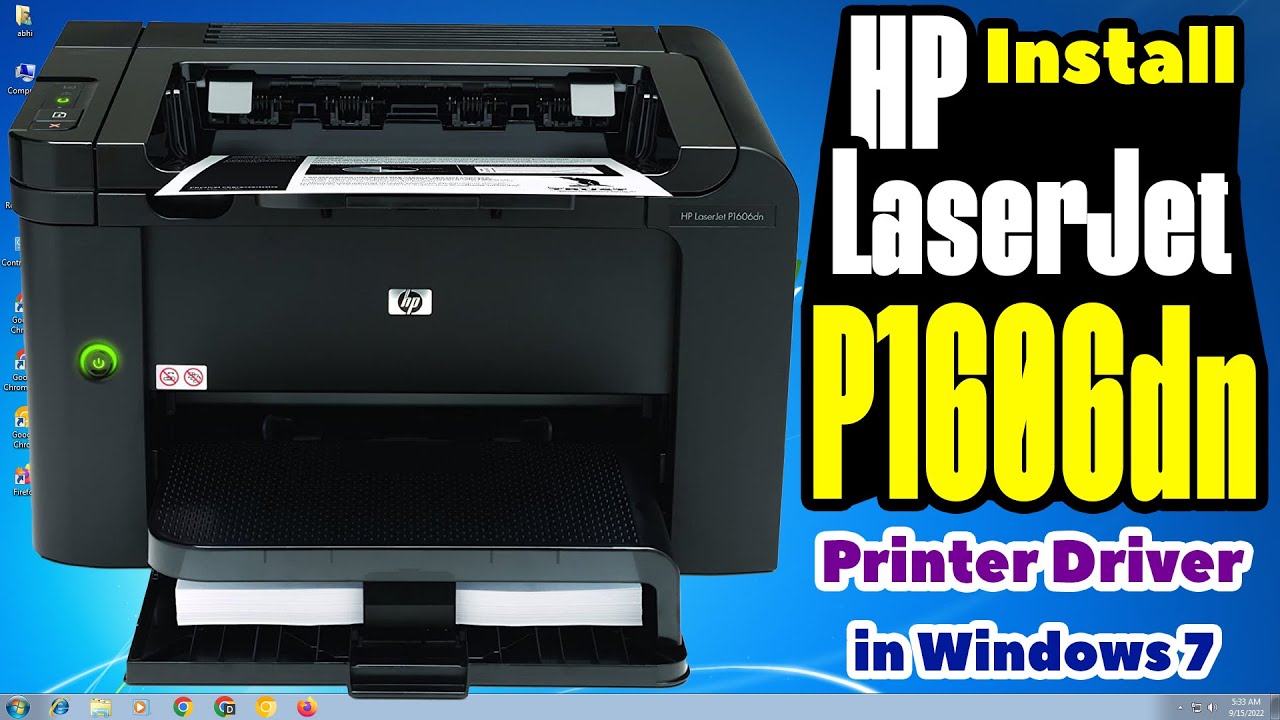 How to Download & Install Hp LaserJet P1606dn Printer Driver in Windows 7 PC or Laptop