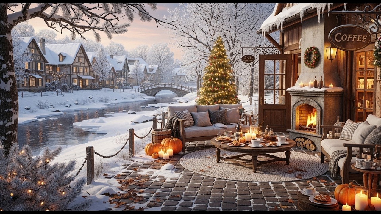 Cozy Winter Jazz ❄ Soft Cafe Ambience for Relaxation and Focus