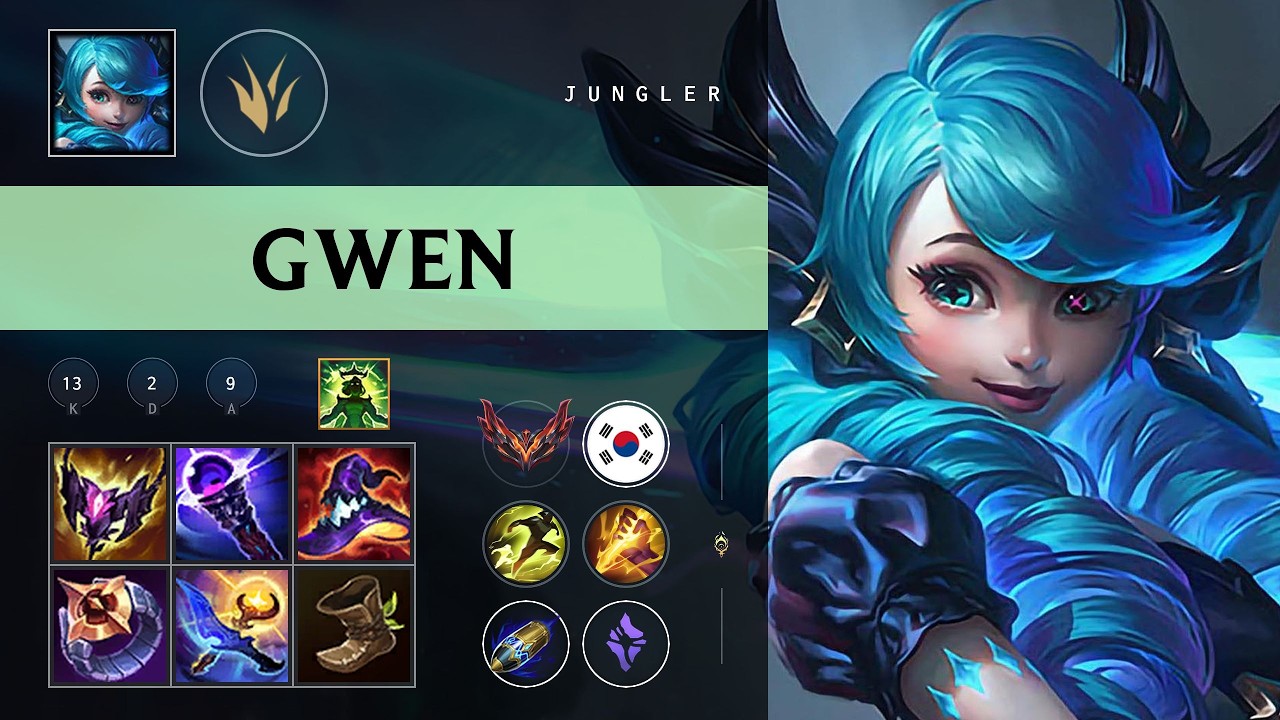 Gwen Jungle vs Lee Sin - KR Grandmaster Patch 26.08