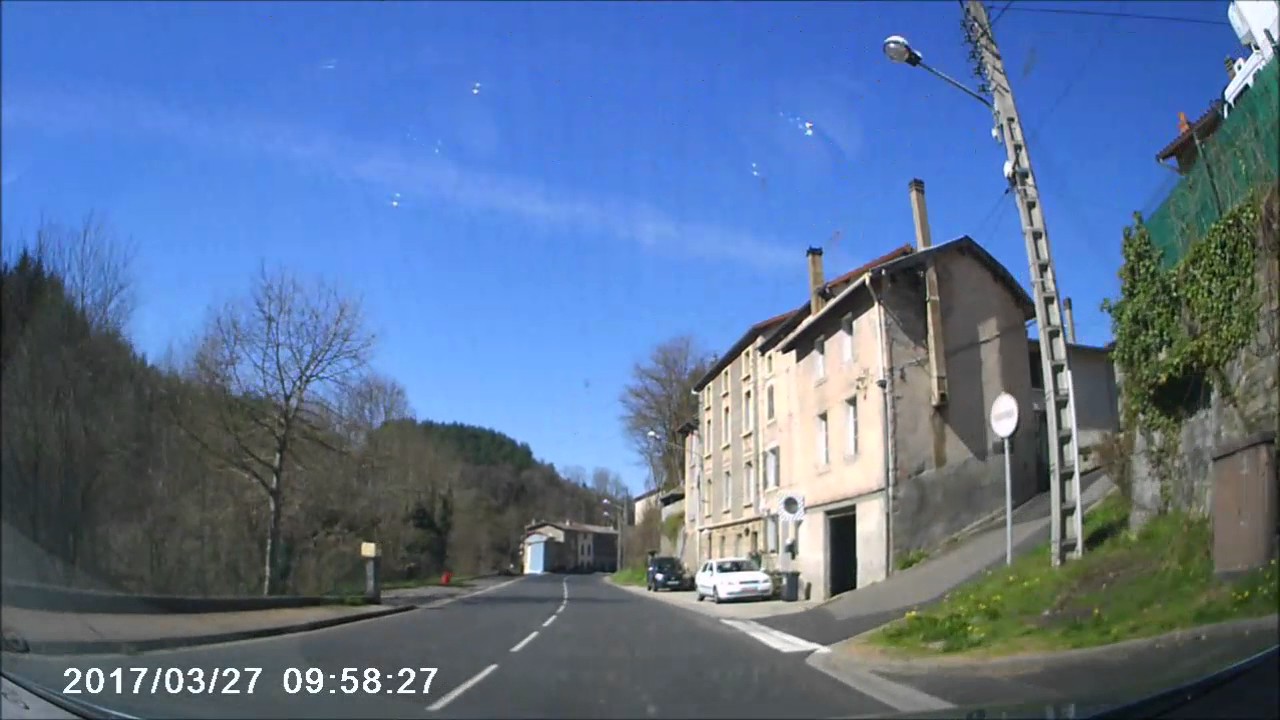 Driving in France 2017    A glance of Thiers   YouTube