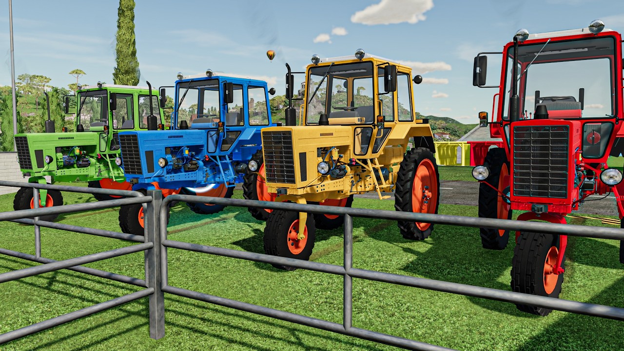 MINI TRACTORS OF COLORS - TRANSPORTING MTZ TRACTOR with VOLVO TRUCK ! FS22